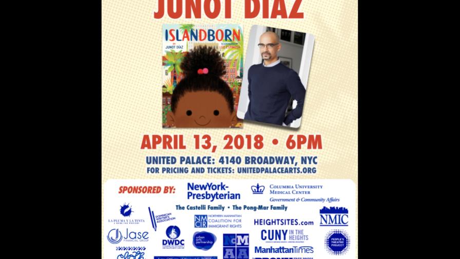 Junot Díaz leerá su libro infantil mañana en Nueva York