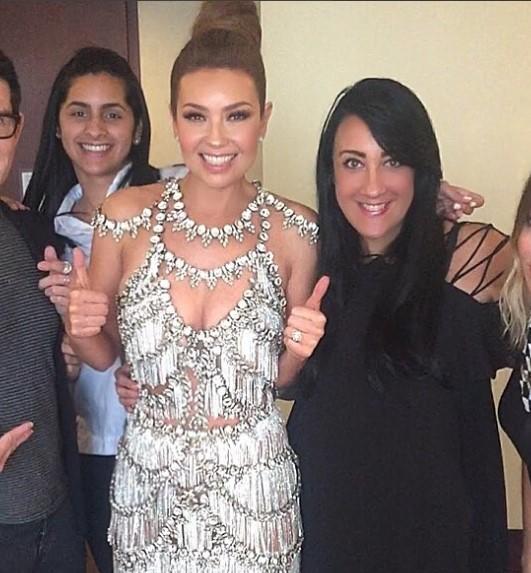 La cantante y actriz mexicana Thalía y la diseñadora Giannina Azar han desarrollado una relación de amistad y de trabajo