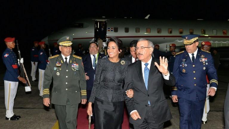 El presidente Danilo Medina retornó anoche del Perú