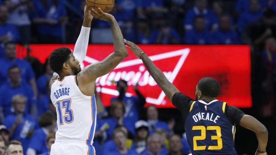 George anota 36 para darle a Thunder victoria sobre Jazz