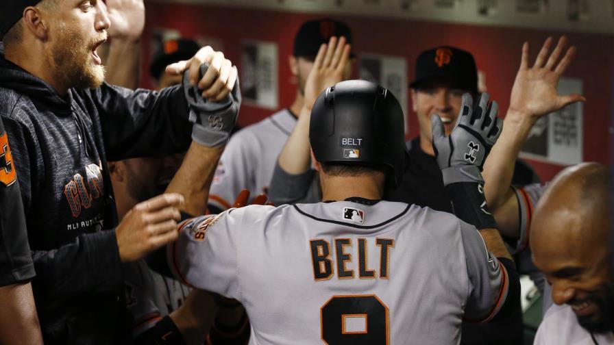 Gigantes vencen a Diamondbacks con jonrón de Belt en el 10mo Gigantes vencen a Diamondbacks con jonrón de Belt en el 10mo