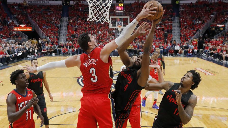 Mirotic impuso su mejor marca: Pelicans a una victoria de barrer a Blazers
