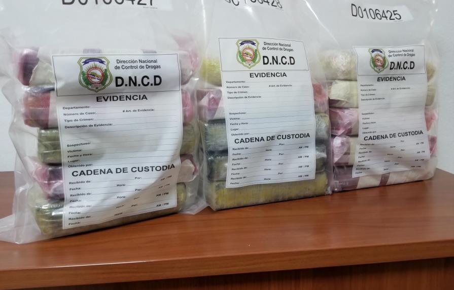 DNCD ocupa más de 14 kilos de cocaína y 52 libras de marihuana durante operativos