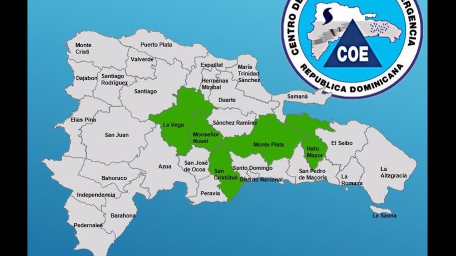 Meteorología pronostica lluvias al norte del país; cinco provincias en alerta verde