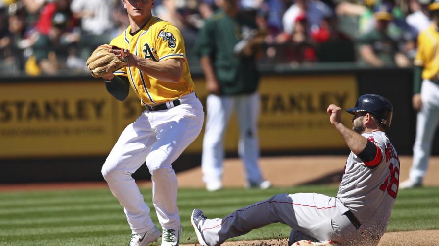 Oakland vuelve a derrotar a Boston, que pierde su primera serie