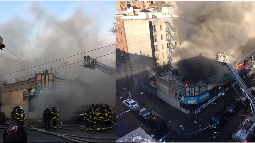 Incendio destruye negocios de dominicanos en El Bronx Incendio destruye negocios de dominicanos en El Bronx