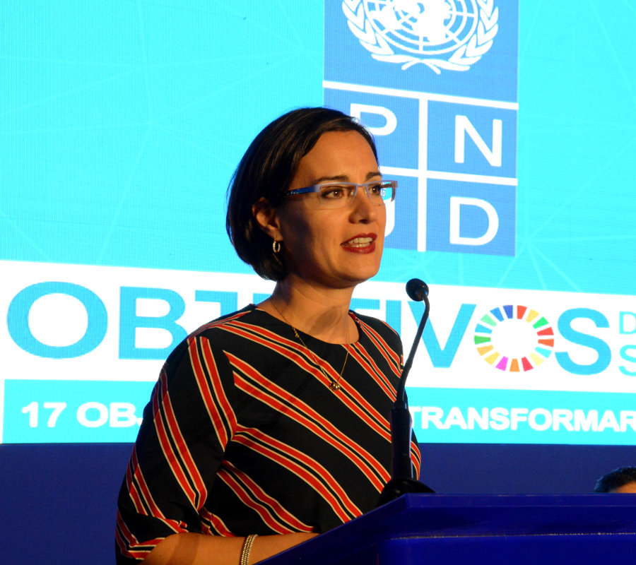 Luciana Mermet, representante del PNUD en República Dominicana, valora la Semana Mipymes e invita a conocer la Estrategia Nacional de Desarrollo, que definió como “una visión de país”.