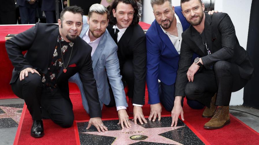 Integrantes de ‘NSYNC’ se reúnen para recibir su estrella en el Paseo de la Fama