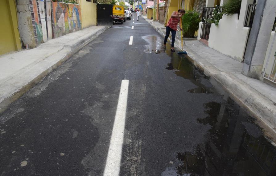 Cabildo del Distrito Nacional entrega calles asfaltadas en barrio San José