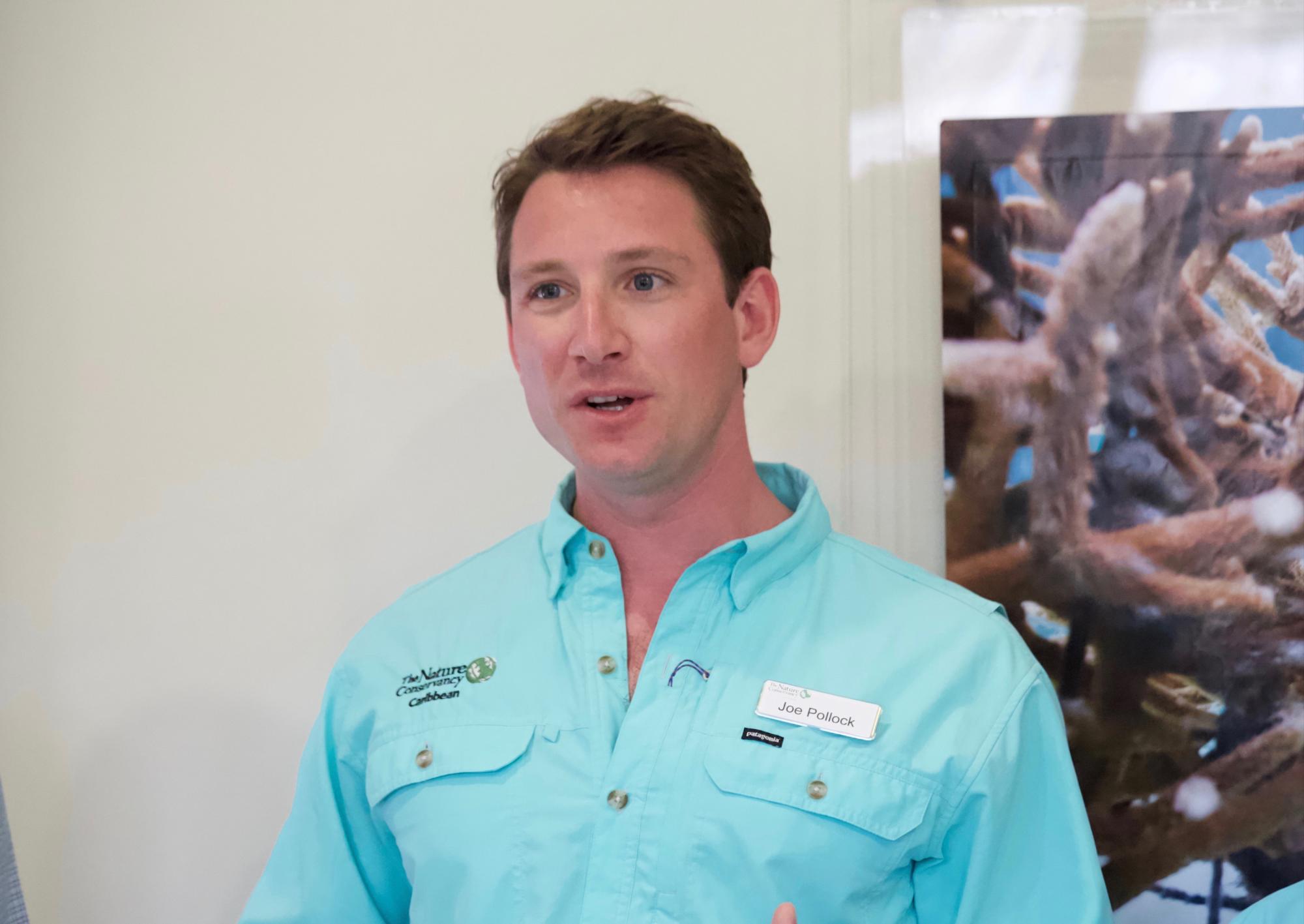 Joseph Pollock, director del programa Corales del Caribe de la organización The Nature Conservancy.