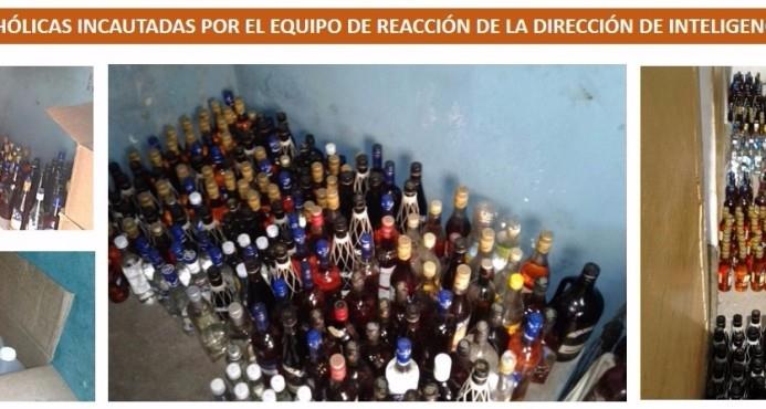 Autoridades se incautan de 2,000 botellas de bebidas alcohólicas adulteradas