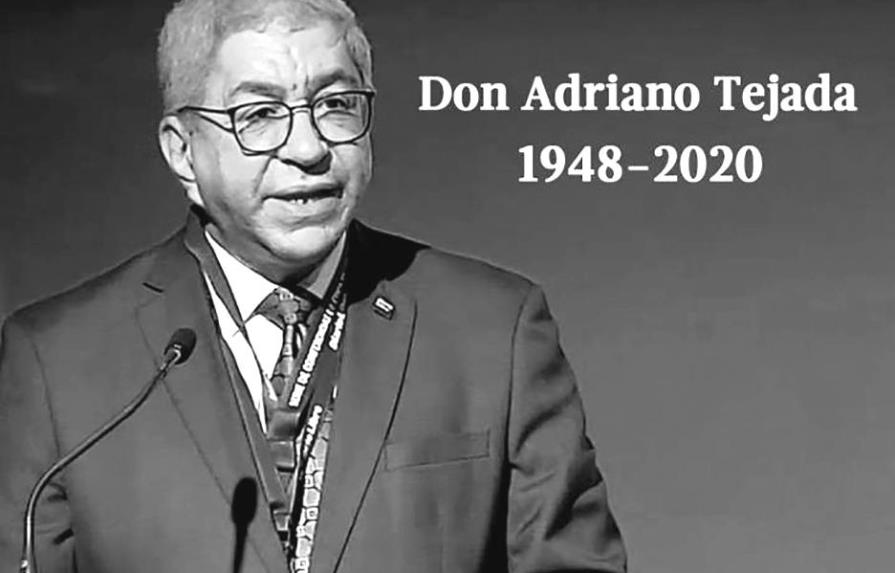 Una vida dedicada al trabajo y la cultura
Don Adriano Miguel Tejada
1948-2020
