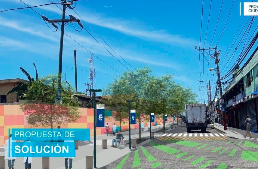 Proyecto de parque lineal en el sector Mejoramiento Social.