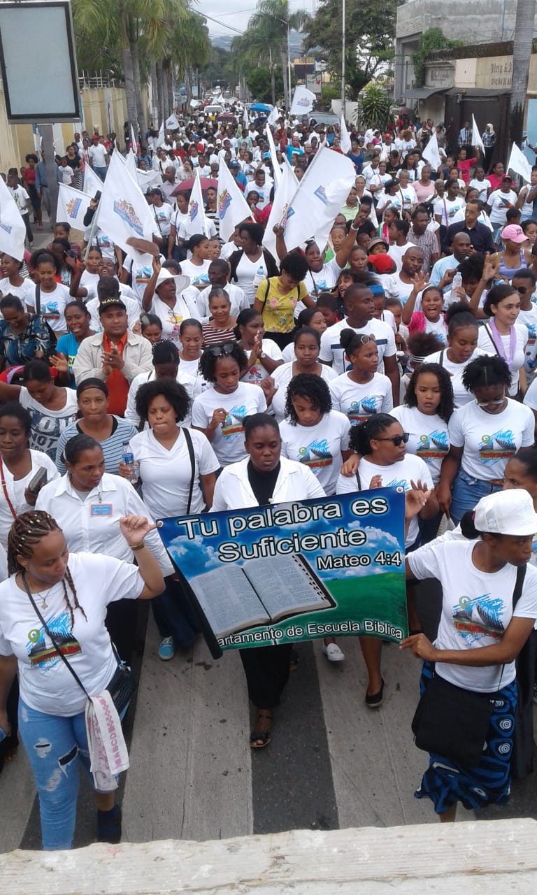 Marcharon por los valores cristianos.