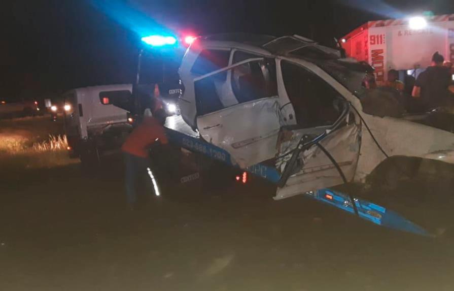 Mueren cuatro personas en dos accidentes en autopista Duarte