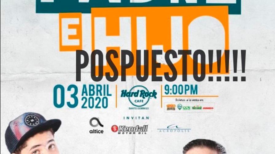 Mueven de fecha el concierto “Padre e Hijo” por el coronavirus