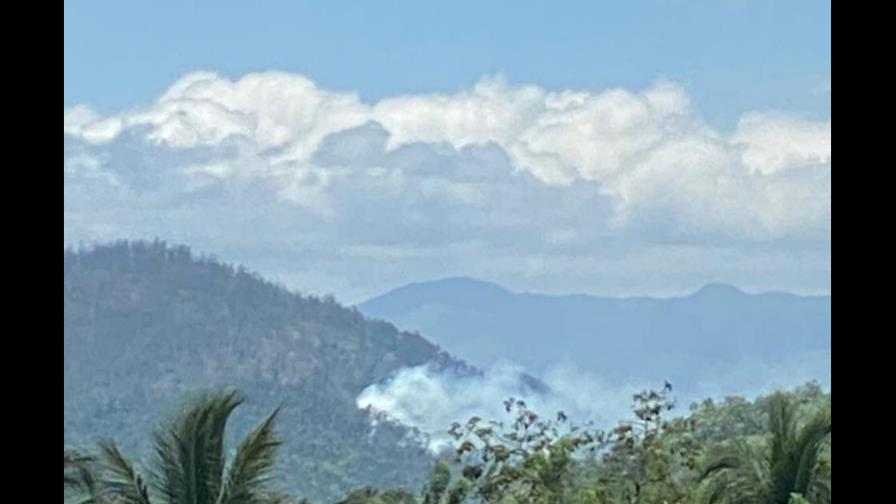 Reportan incendio en loma La Peguera en Monseñor Nouel