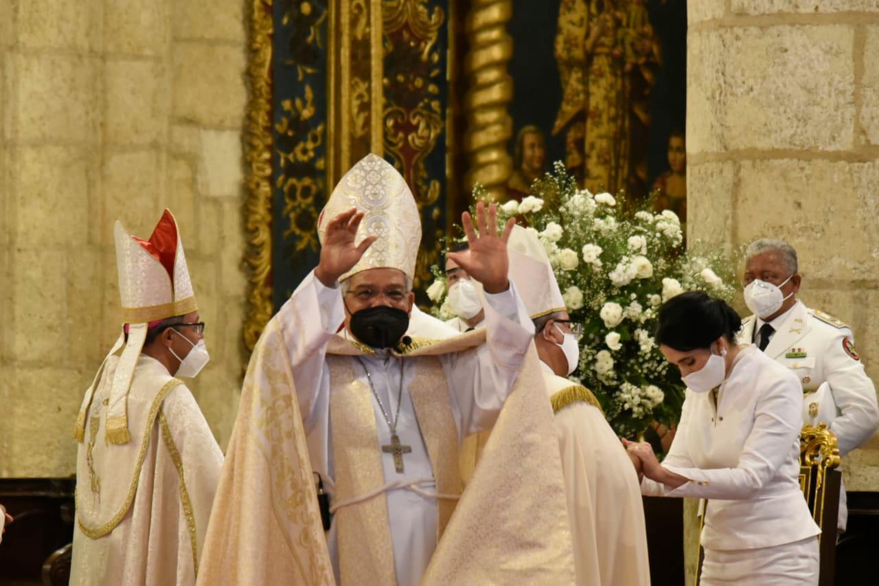 Monseñor Ozoria durante el Tedeum.