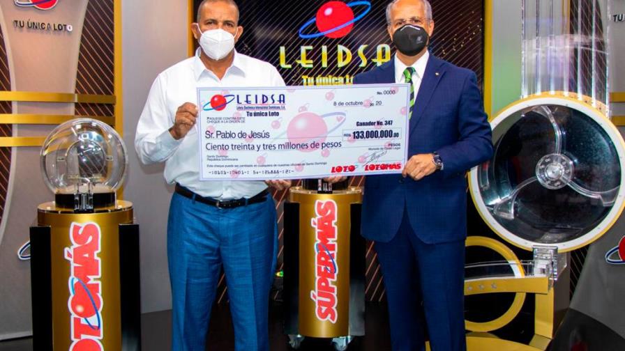 Leidsa entrega RD$133 MM a comerciante Leidsa entrega RD$133 MM a comerciante