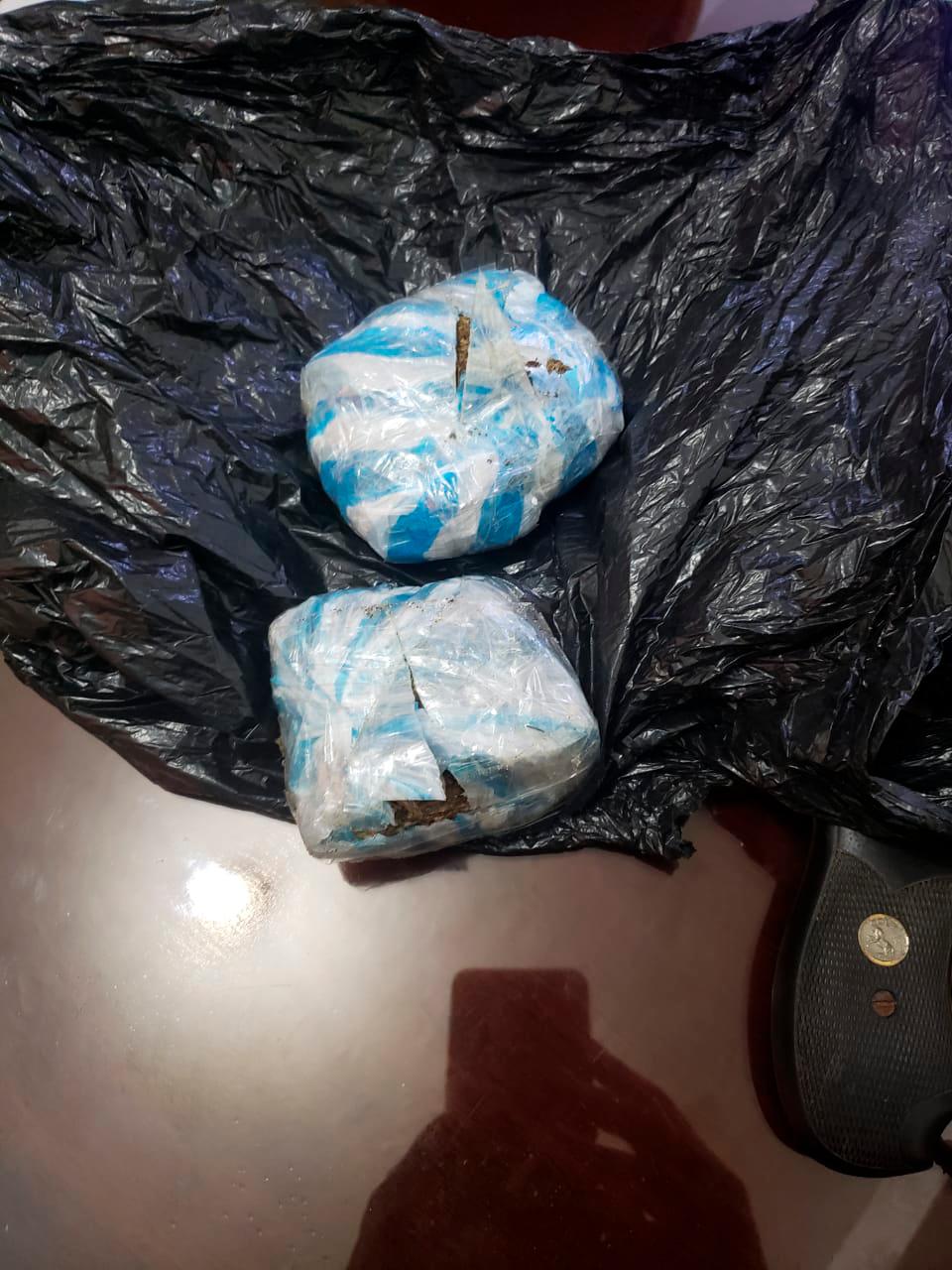 Droga incautada a los presos.