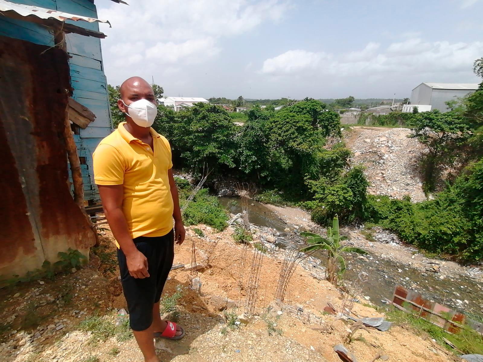 Este señor perdió parte de su vivienda
