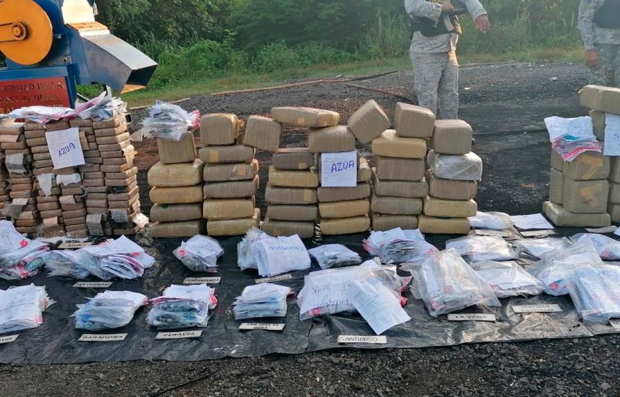 Autoridades queman 233 kilogramos de drogas ocupadas en operativos 