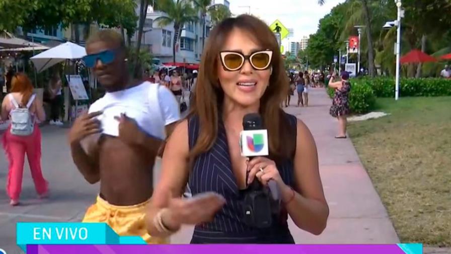 Video | El incómodo momento que vivió famosa reportera de “El gordo y la flaca” durante un en vivo