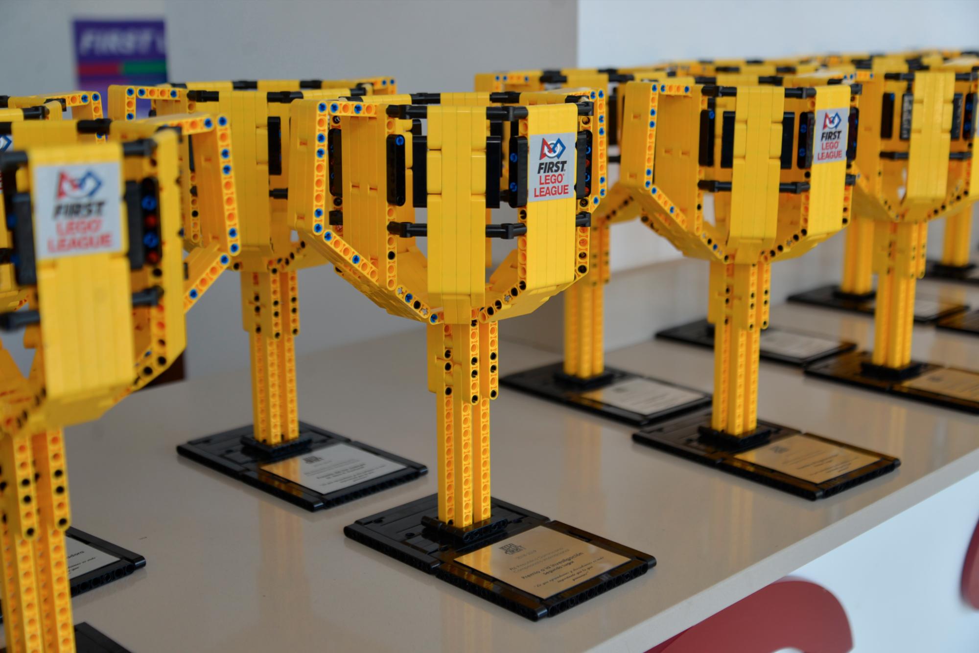 Los trofeos del concurso.