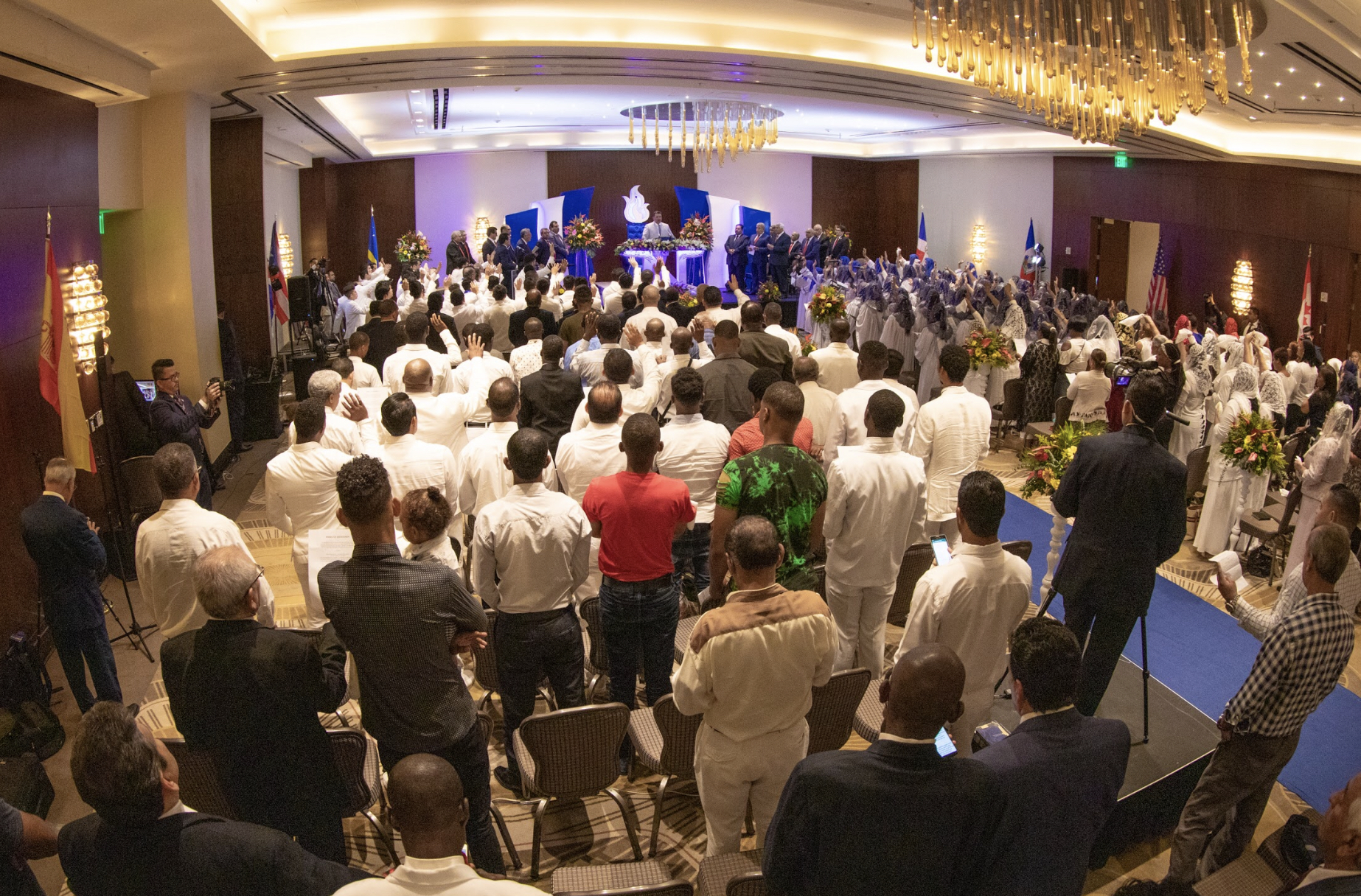 Seguidores en el auditorio Churchill del Hotel Intercontinental.