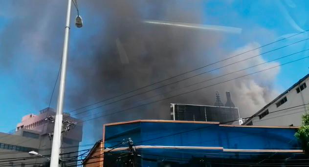 Imagen del incendio.