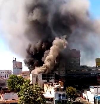 Imagen del incendio.