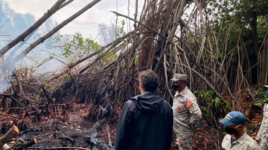 Incendio afectó manglares en Estero Hondo, Puerto Plata Incendio afectó manglares en Estero Hondo, Puerto Plata