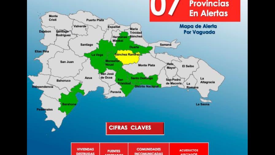 COE descontinúa nivel de alerta verde para siete provincias 