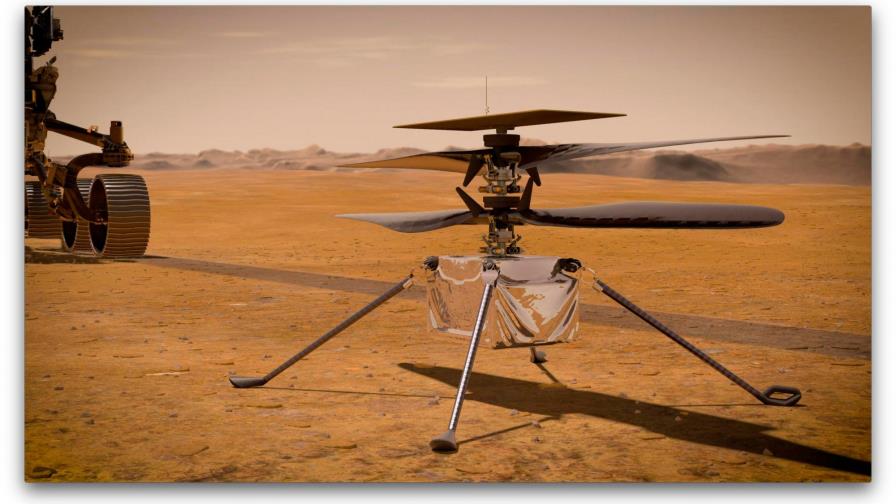 NASA prevé que helicóptero Ingenuity hará en abril su primer vuelo en Marte