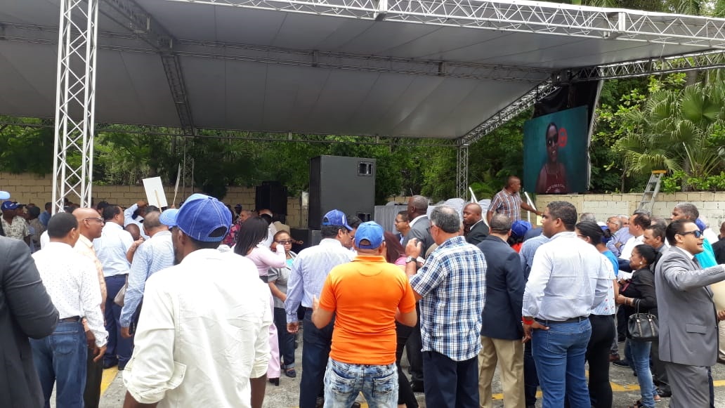 Los dirigentes perremeístas en la Casa Nacional del partido este lunes 8 de julio de 2019.