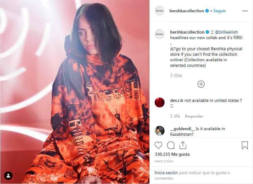 La línea consiste de 17 prendas.