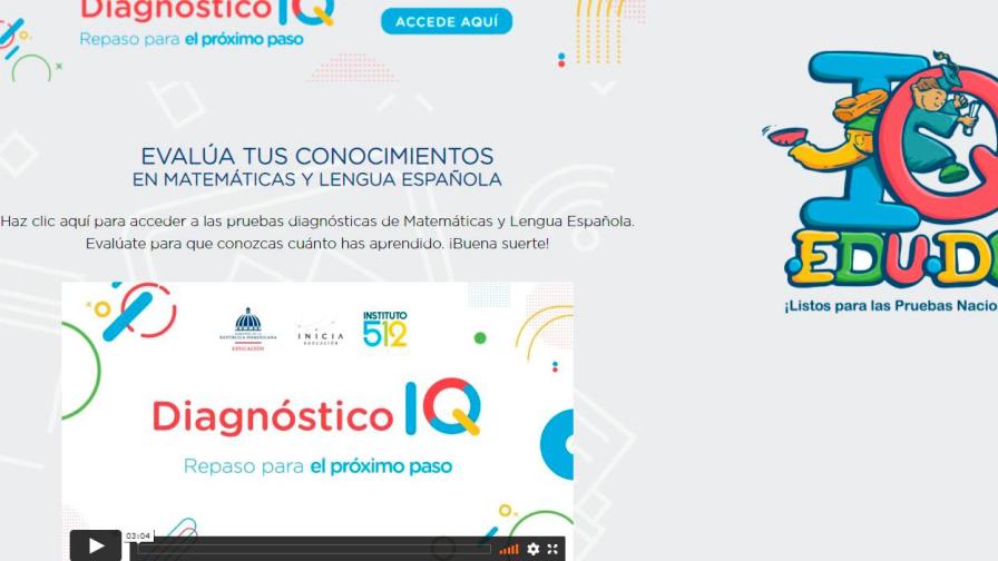 Unos 25 mil estudiantes acceden a prueba diagnóstica a través de IQ.EDU.DO.