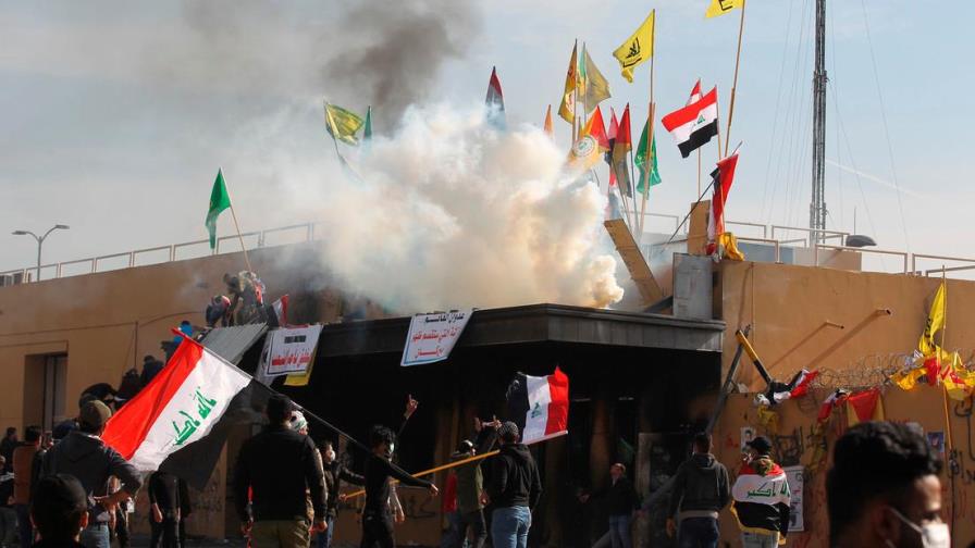 Al menos cinco civiles heridos por el impacto de misiles en Bagdad Al menos cinco civiles heridos por el impacto de misiles en Bagdad