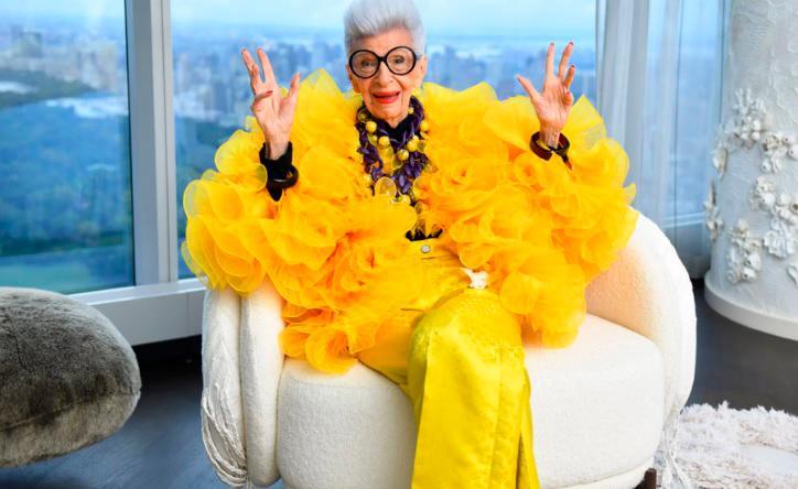 H&M lanza colección con Iris Apfel, icono de la moda de 100 años
