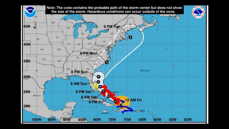 Isaías se convierte en huracán categoría uno al sur de las Bahamas Isaías se convierte en huracán categoría uno al sur de las Bahamas