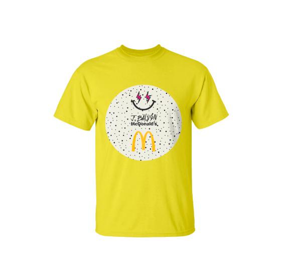 J.Balvin McDonald's Smiley Face T-Shirt 