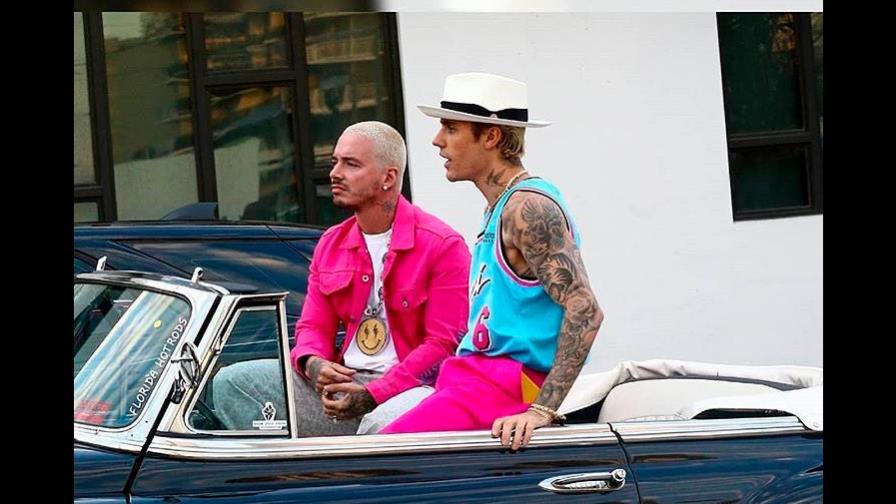 Justin Bieber graba video de La Bomba con J Balvin en Miami