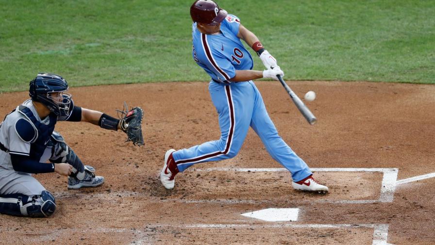 Gary Sánchez dispara su primer jonrón de la temporada en la derrota de los Yanquis ante Filis