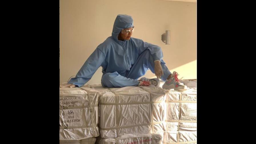 Jacqueline Then aporta su granito de arena para luchar contra el Covid-19