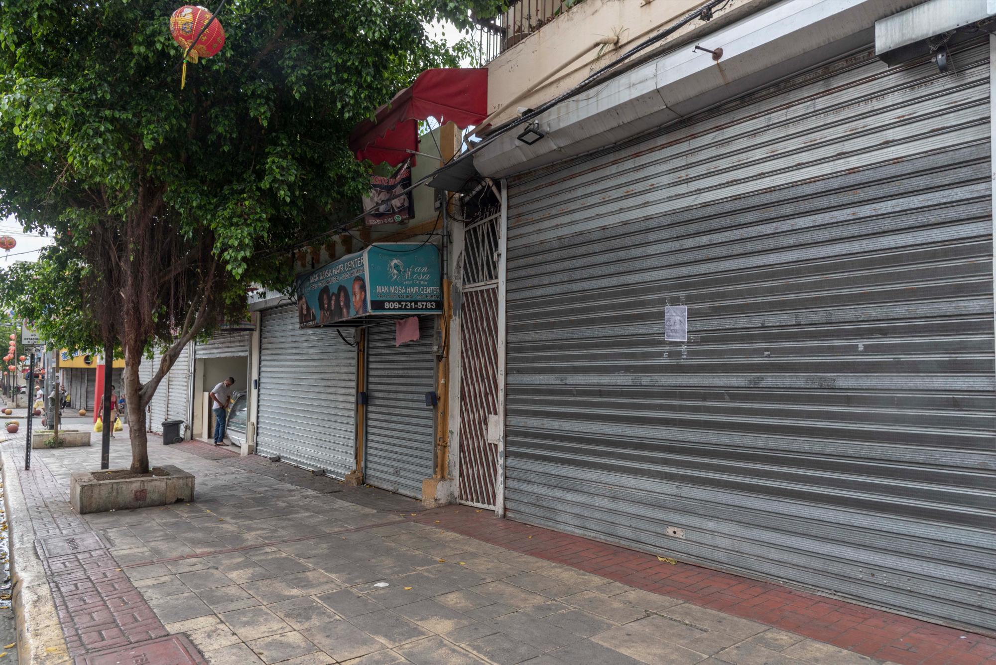 En el Barrio Chino se cerraron negocios ante el estado de emergencia dispuesto por el COVID-19.