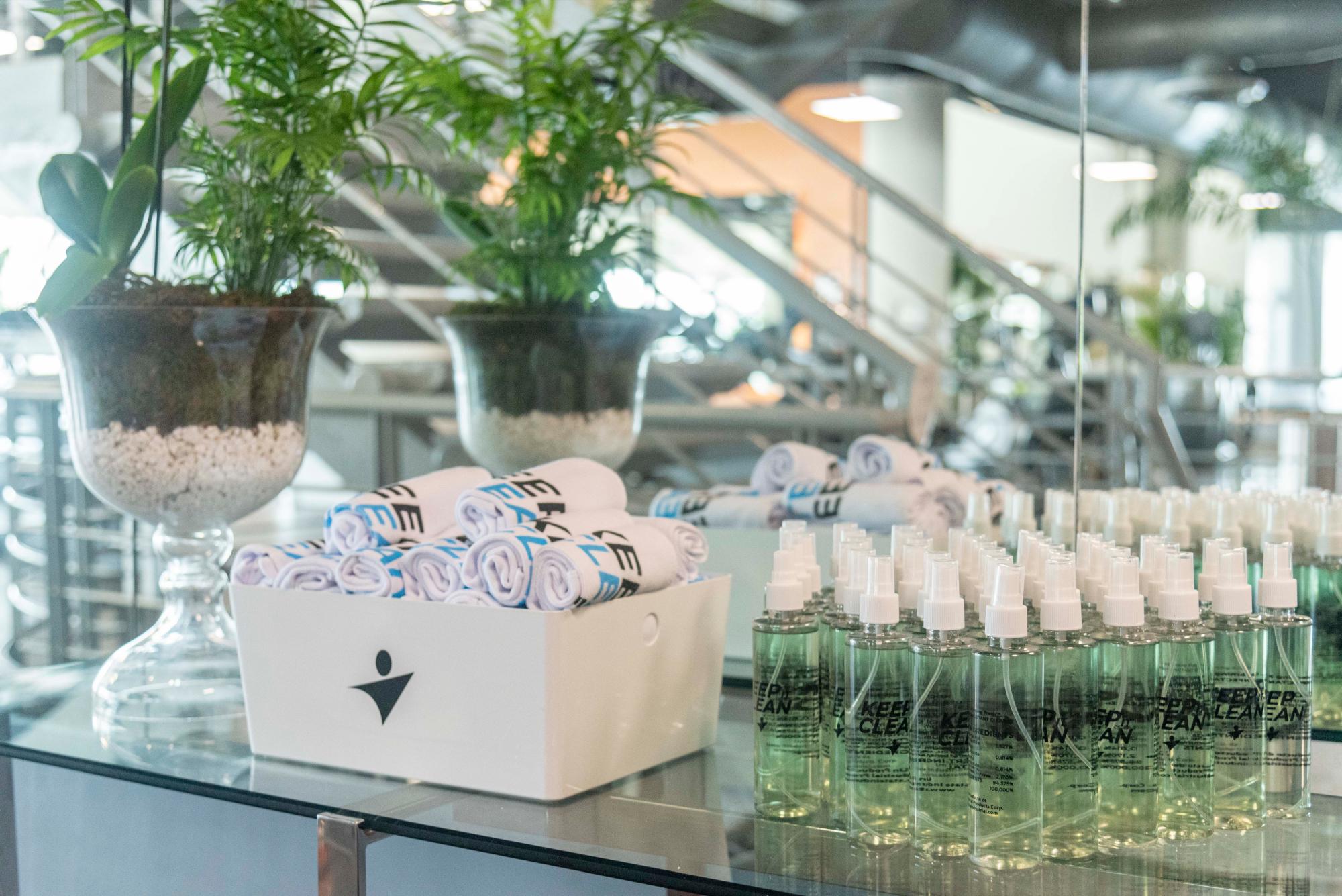 Todos los socios del Club Body Shop dispondrán de un kit de desinfección personal.