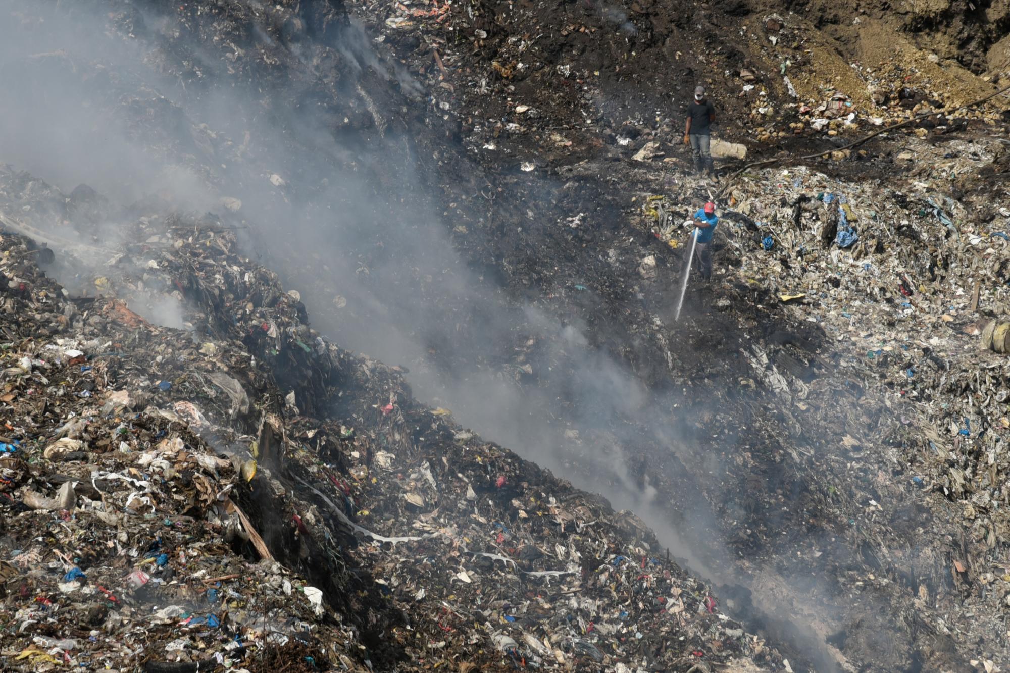El incendio fue tanto en la parte llana como en la ladera.