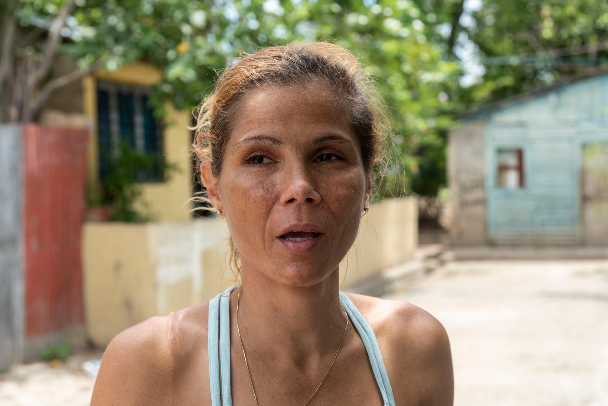 Berinervis Caraballo, otra vecina afectada.