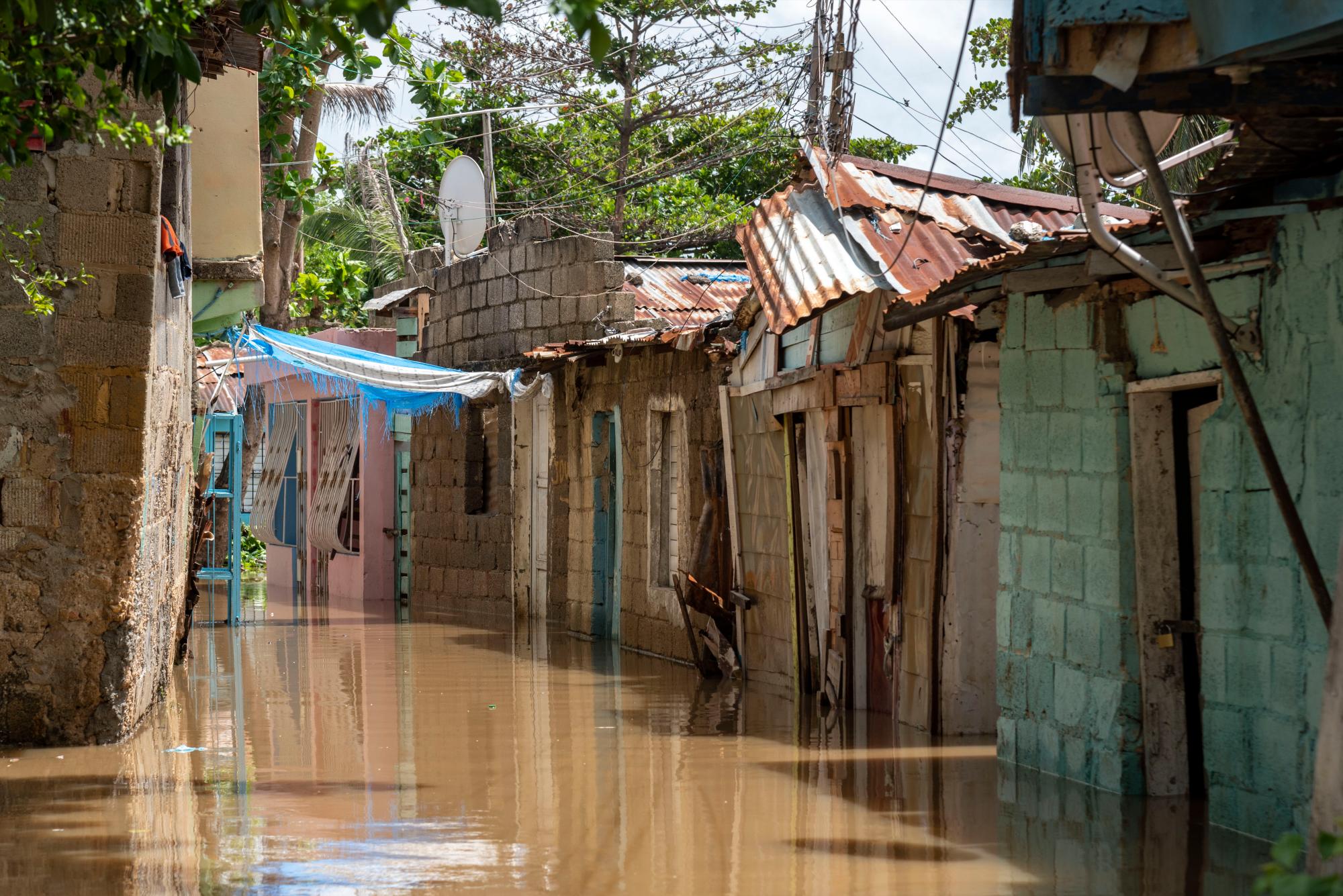Esto es una calle inundada