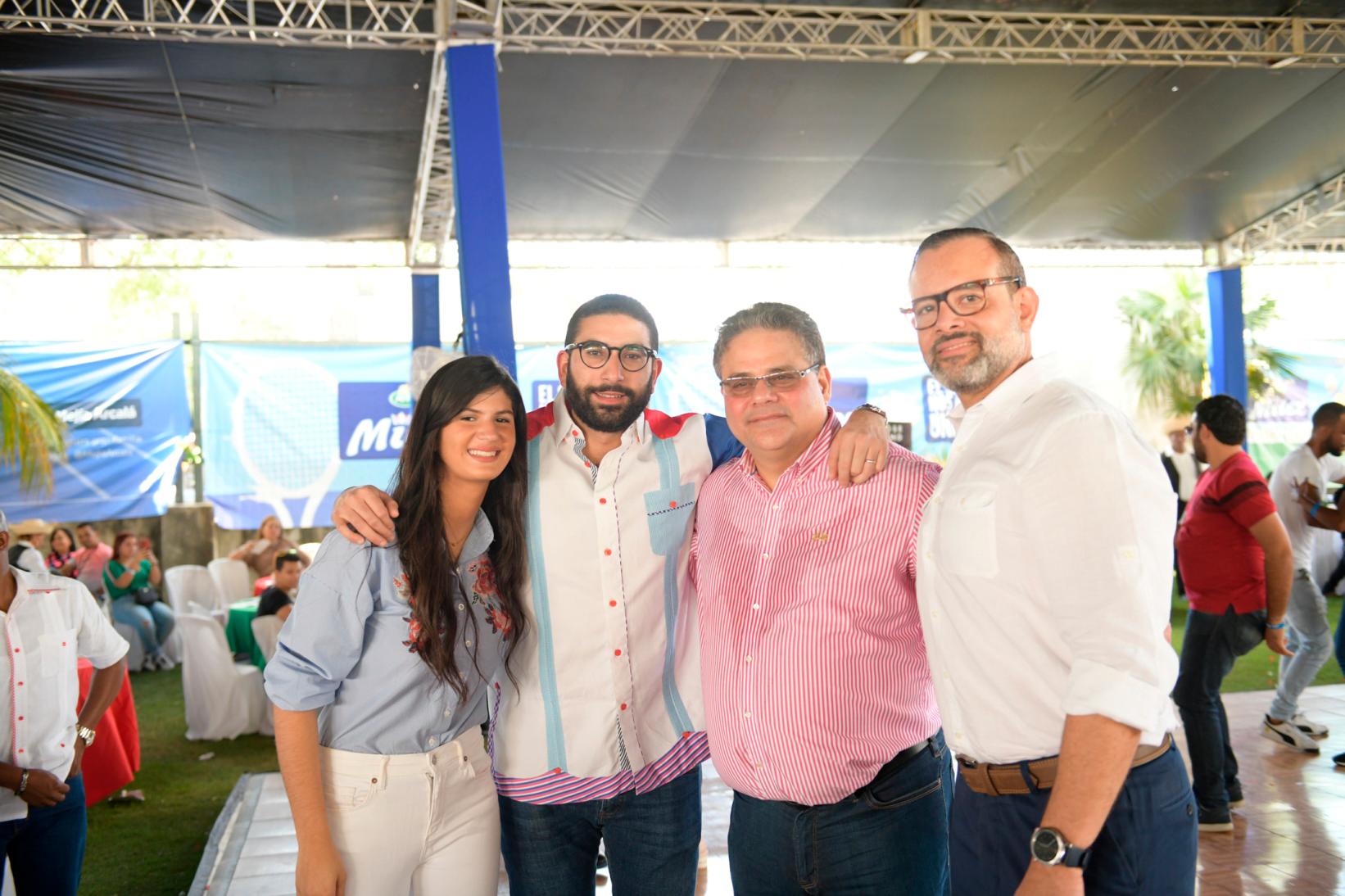 Jennifer Elías, Raúl Peralta Rizik, Raúl Rizik y Randoph Luna.